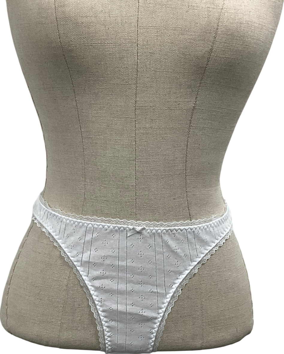 Cou Cou White The High Rise Pants UK M