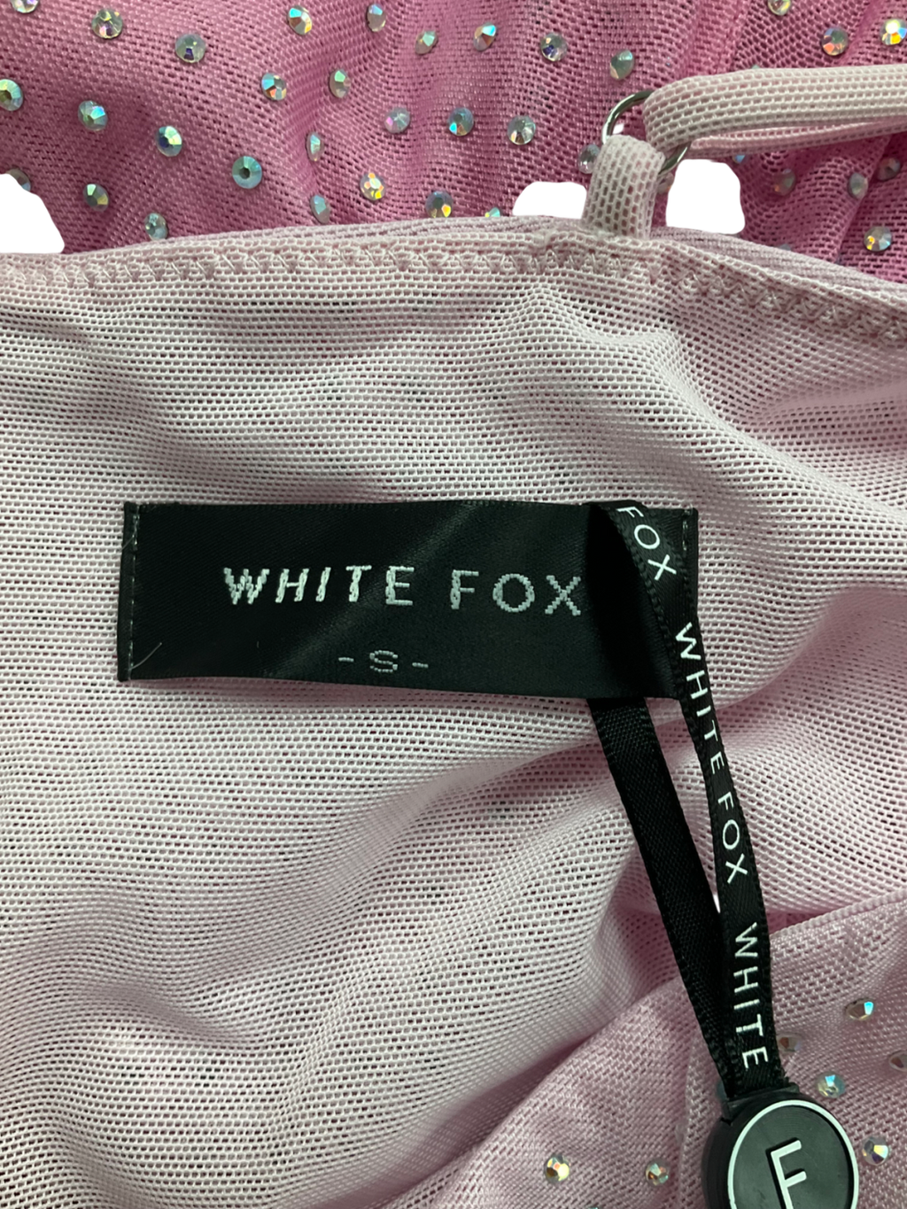 White Fox Pink Dj Play My Song Mini Dress UK S