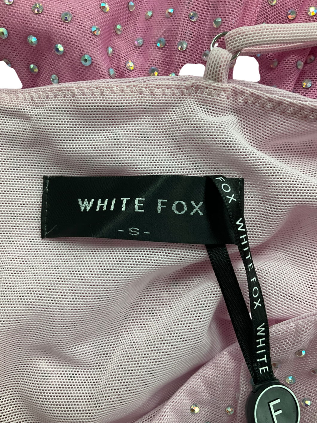 White Fox Pink Dj Play My Song Mini Dress UK S