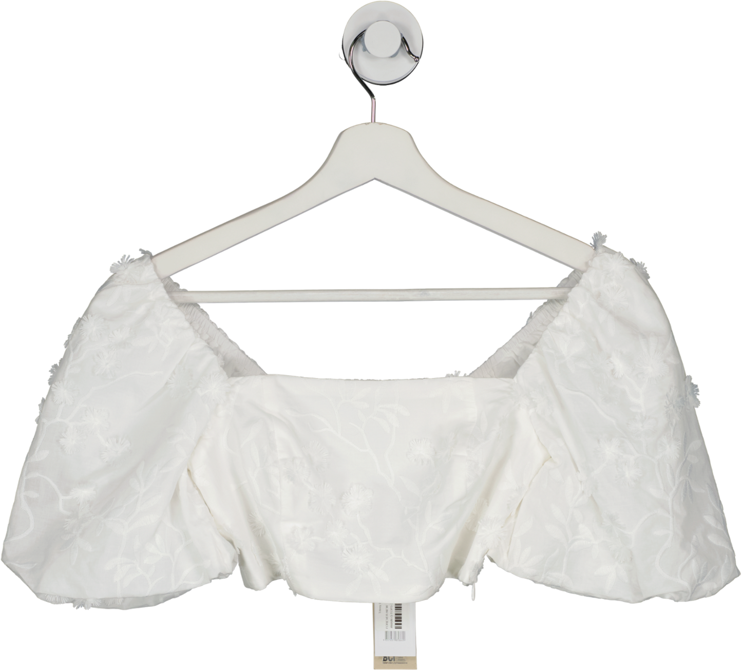 FOREVER NEW White Trinny Petite Textured Crop Top UK 4