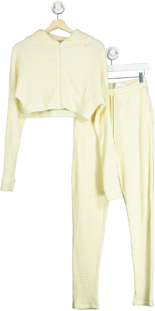 Soso Cream Waffle Knit Hoodie and Joggers Set UK 8