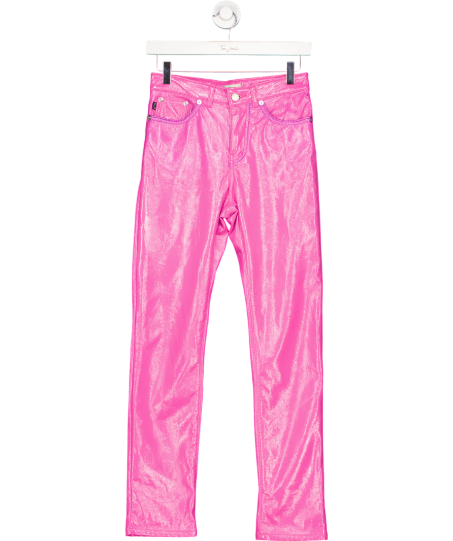 FIORUCCI Pink Yves Cigarette Vinyl Jeans W26