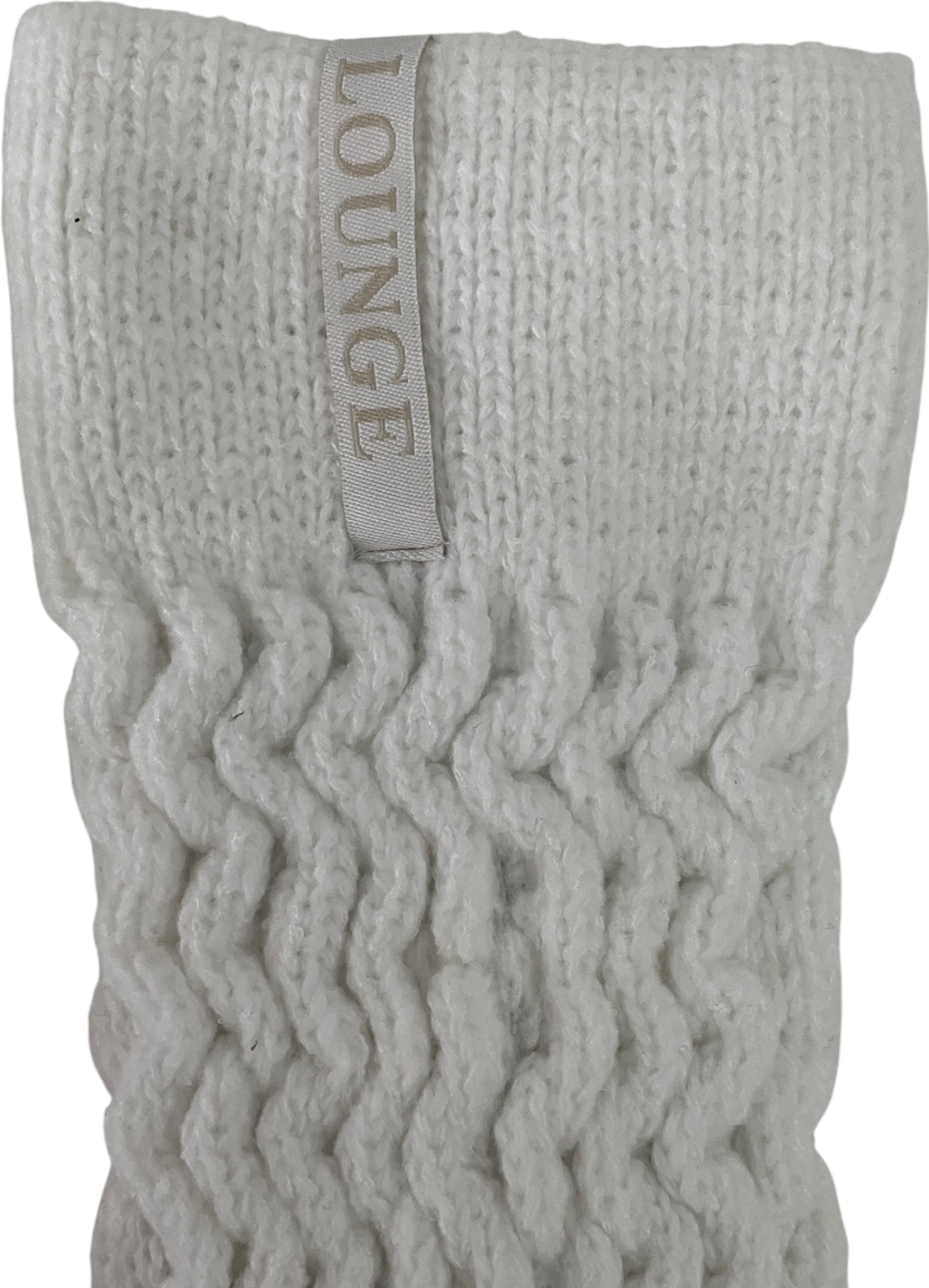 Lounge Underwear White Snug Knitted Socks One Size