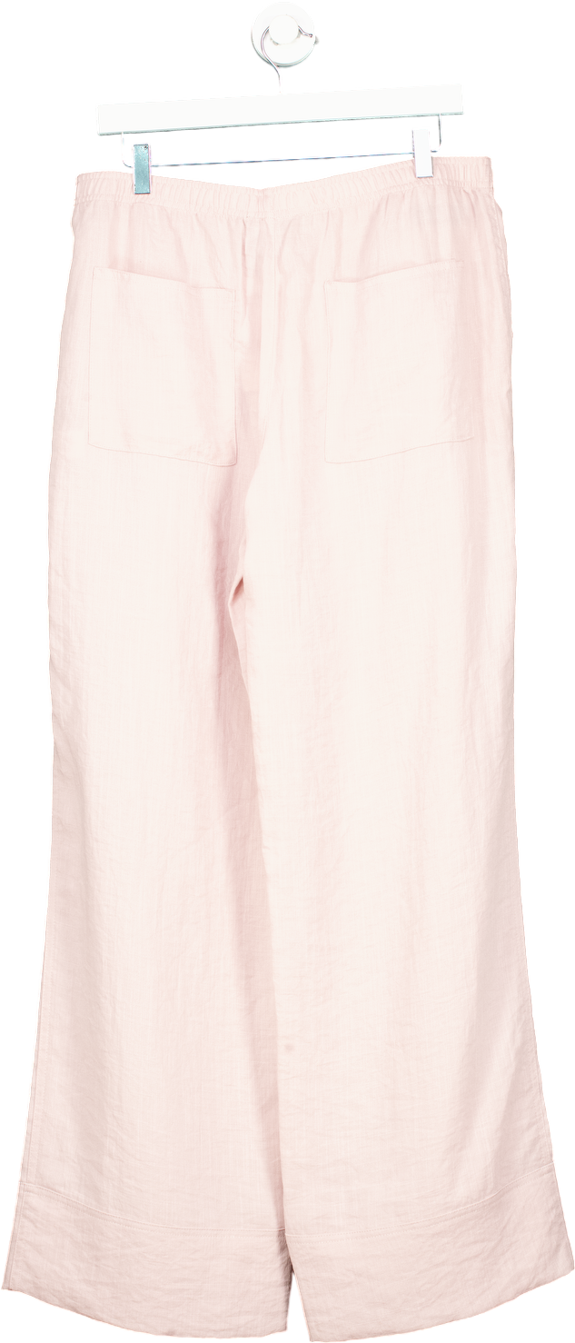 Zara Pink Wide Leg Trousers UK L