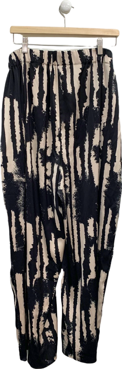 Topshop Black/White Zebra Print Trousers UK 26