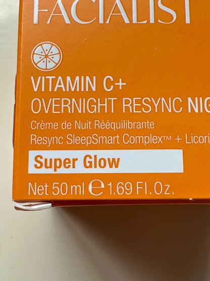 Super Facialist Vitamin C+ Overnight Resync Night Cream Super Glow 50 ml