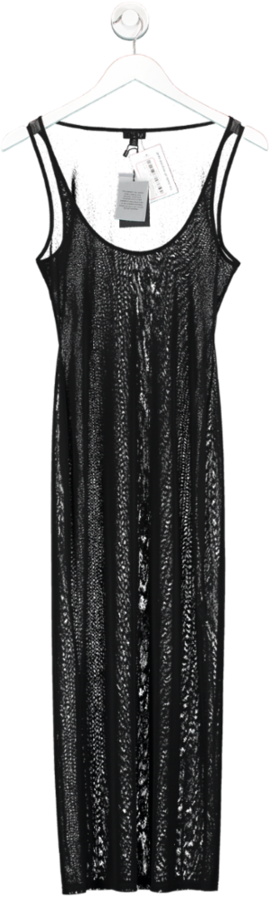 NBD Black Tammy Sheer Mesh Dress UK XS