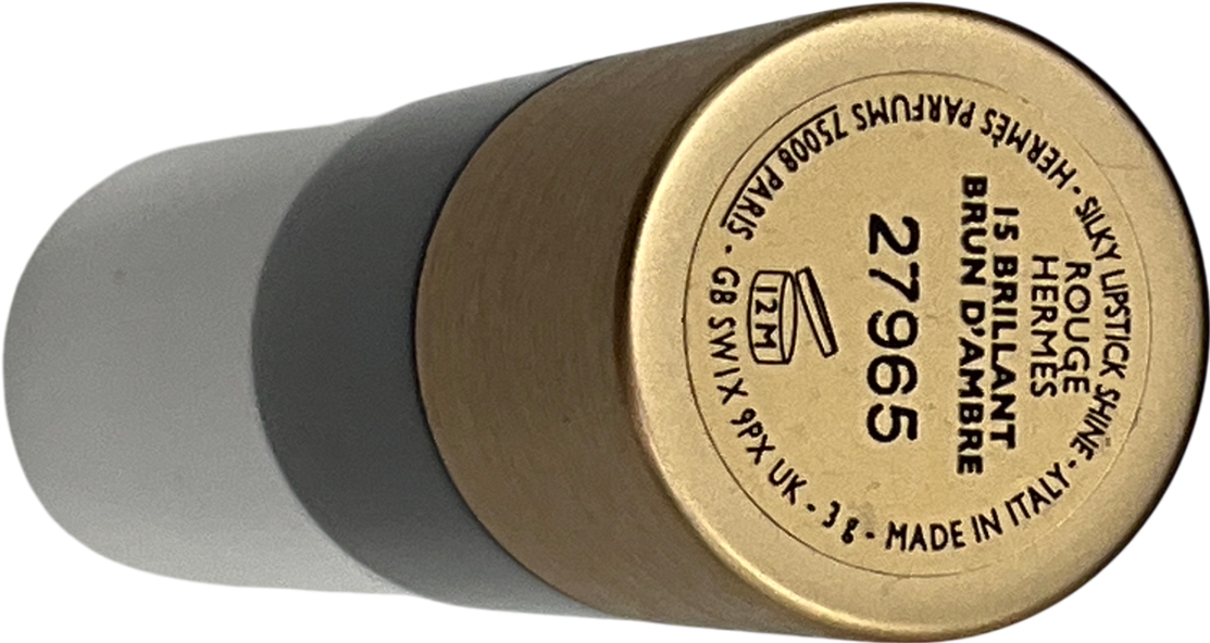 Hermès Silky Lipstick Shine, Limited Edition 15 Brillant Brun D Ambre 3g