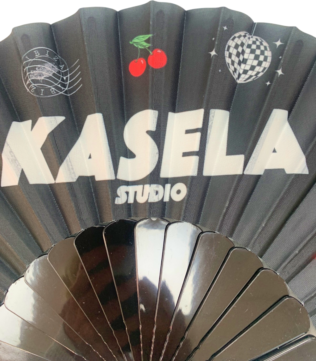 Kasela Studio Black Hand Fan