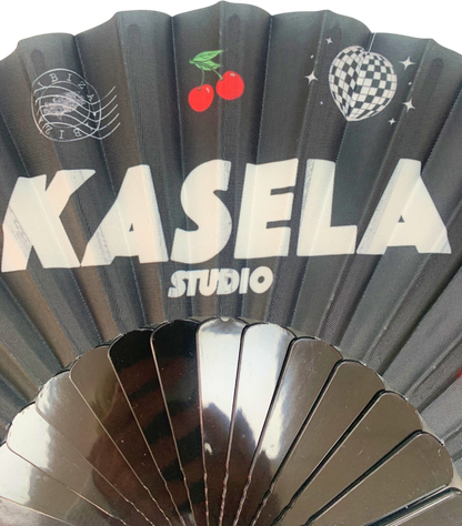 Kasela Studio Black Hand Fan