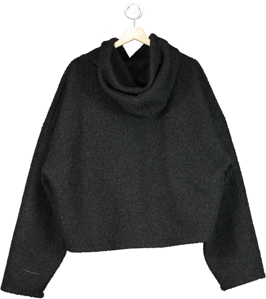 Tap Tap Tap Black Hooded Wool Blend Sweater One Size