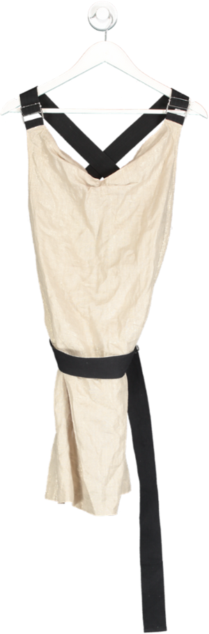 Dolce & Gabbana Beige Utility Strap Belted Dress UK 10