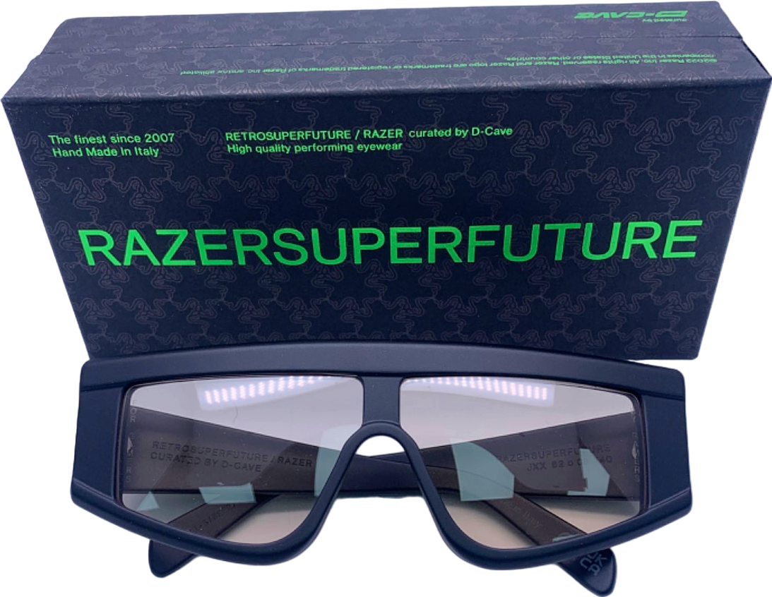 Retrosuperfuture Black Matte SunGlasses 62