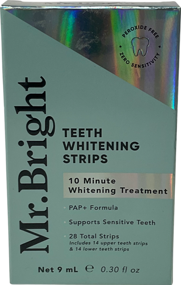 mr bright Whitening Strips 28 Total Strips 9ml