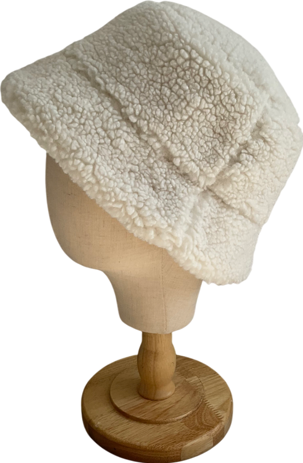 H&M Cream Faux Sterling Bucket Hat UK M