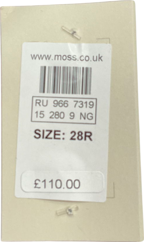 Moss Black Tailored Fit Suit Trousers W28