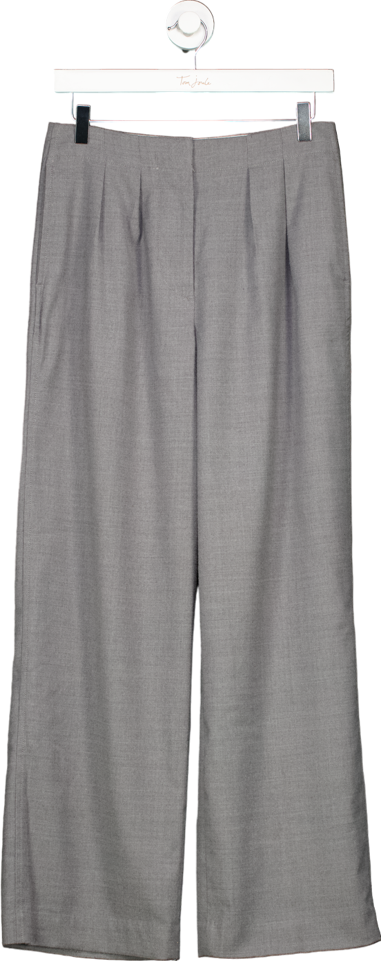 Arket Grey Wool Blend Trousers UK 12