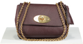 Mulberry Lily Oxblood / Gold Hardware Small Classic Grain Leather Bag