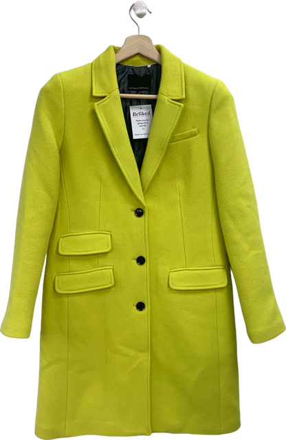 Banana Republic Yellow Wool Blend Coat UK S