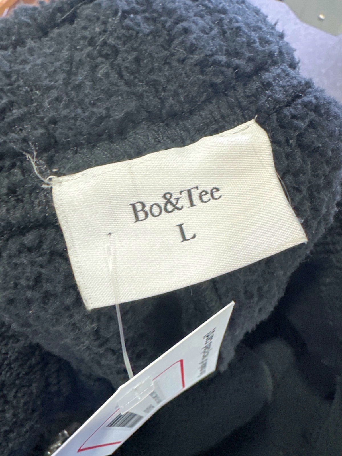 Bo & Tee Black Fleece Joggers UK L