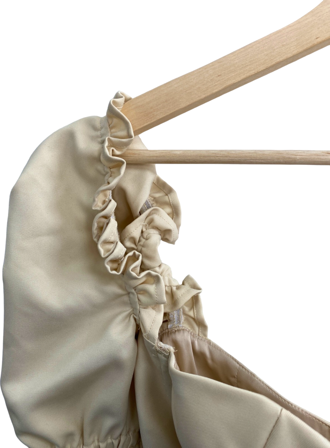 Mistress Rocks Beige Lace-Up Corset Top UK 6