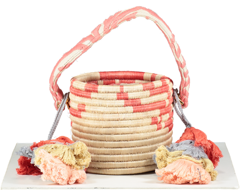 Maison Alma Orange X Pierre Fray Jungla Wrapped Bucket Bag