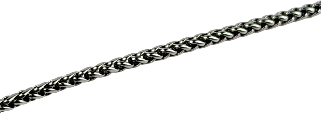 CRAFTD LONDON Stainless Steel Crucifix Pendant & Rope Chain
