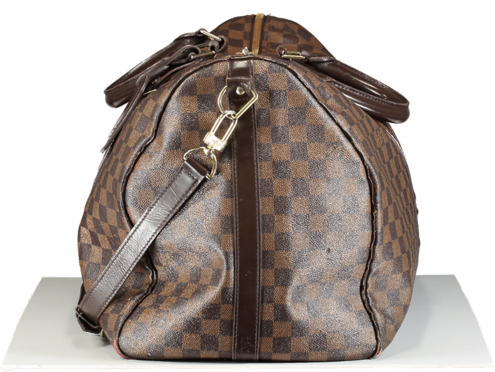 Louis Vuitton Brown Keepall Bandoulière 55 Weekend Bag