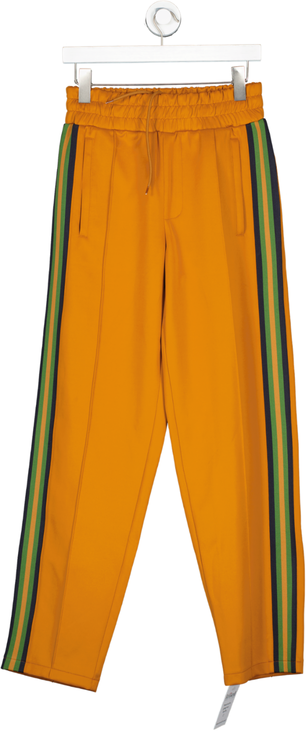 Percival Orange Striped Jacquard Track Pants UK S