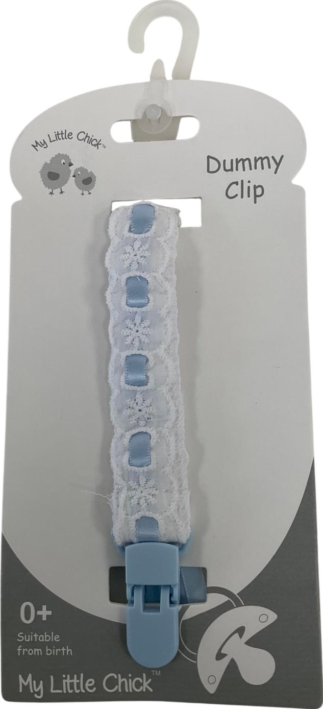 My Little Chick White Lace And Ribbon Dummy Clip One Size