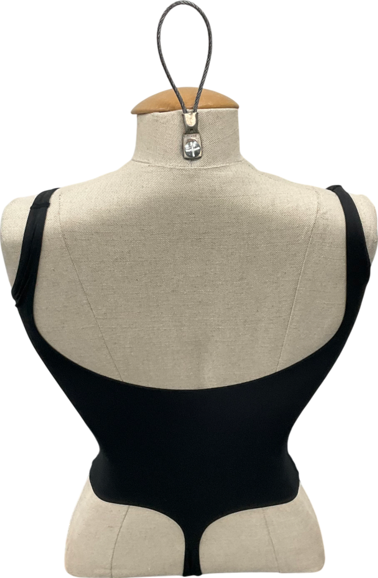 SKIMS Black Fits Everybody Square Neck Bodysuit UK M