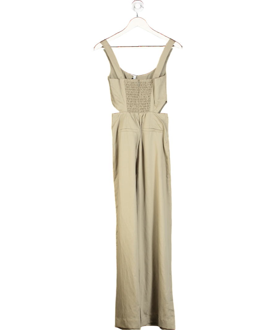 & Other Stories Green Sleeveless Cut Out Jumpsuit UK 4