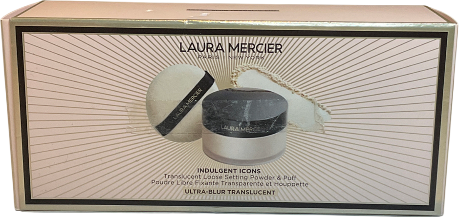 Laura Mercier Indulgent Icons Translucent Loose Setting Powder + Puff Ultra Blur Translucent 20g