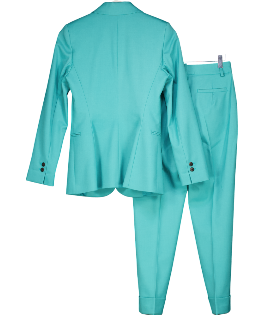 CEFINN Green 2-piece Jamie New Wool Blazer & Clement Easy Waist Turn Up Trouser Set UK 6