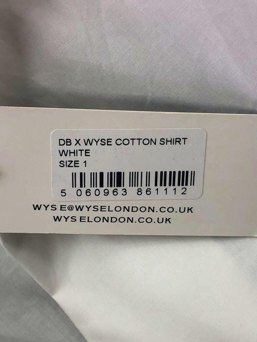 Wyse London DB x Wyse Cotton Shirt - White UK 8