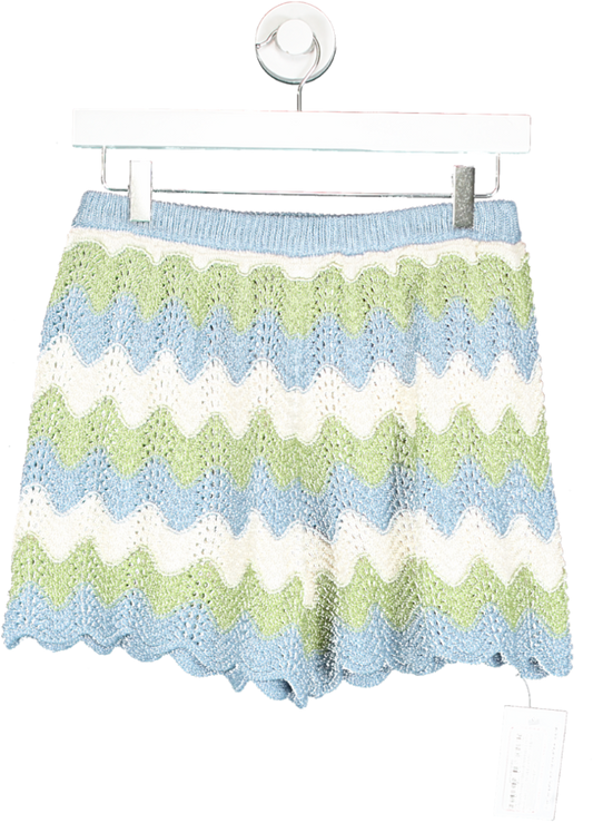 NA-KD Multicoloured Knitted Shorts UK XS