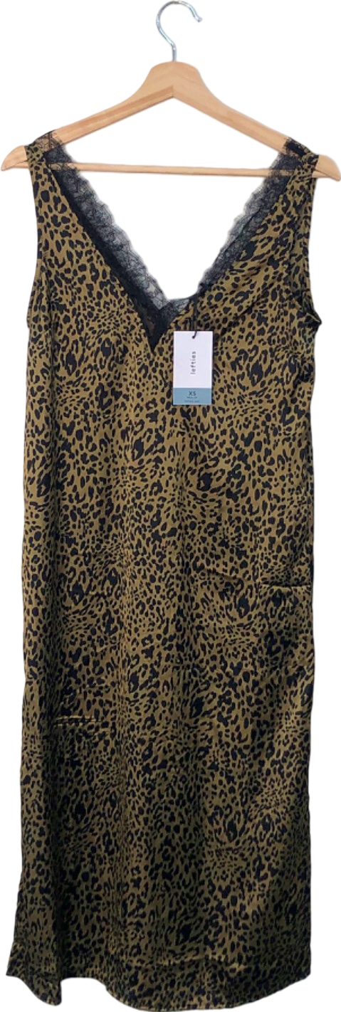 Lefties Leopard Print Slip Dress XS