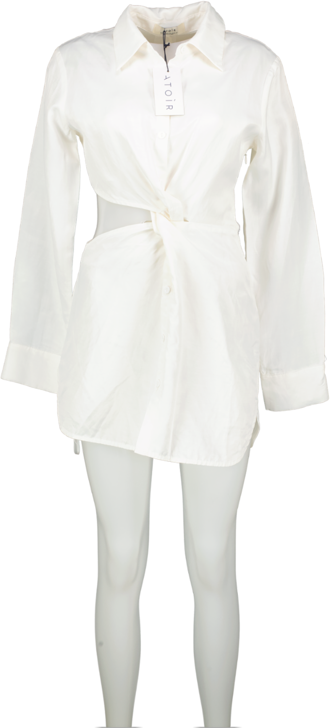 Atoir White The Inclination Shirt Dress UK 8