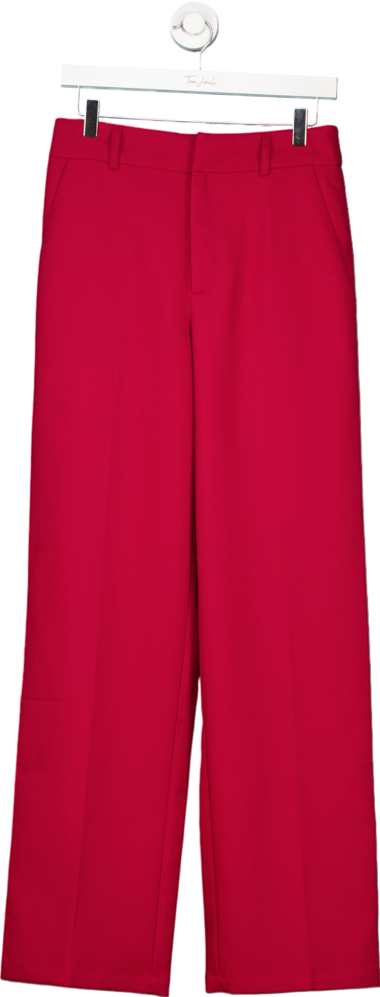 Love & Roses Red Wide Leg Trousers UK 10