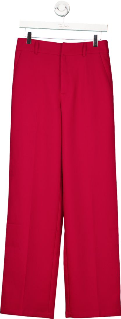 Love & Roses Red Wide Leg Trousers UK 10