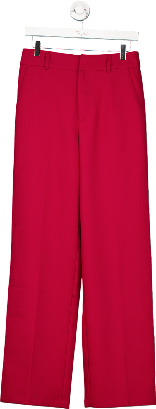 Love & Roses Red Wide Leg Trousers UK 10