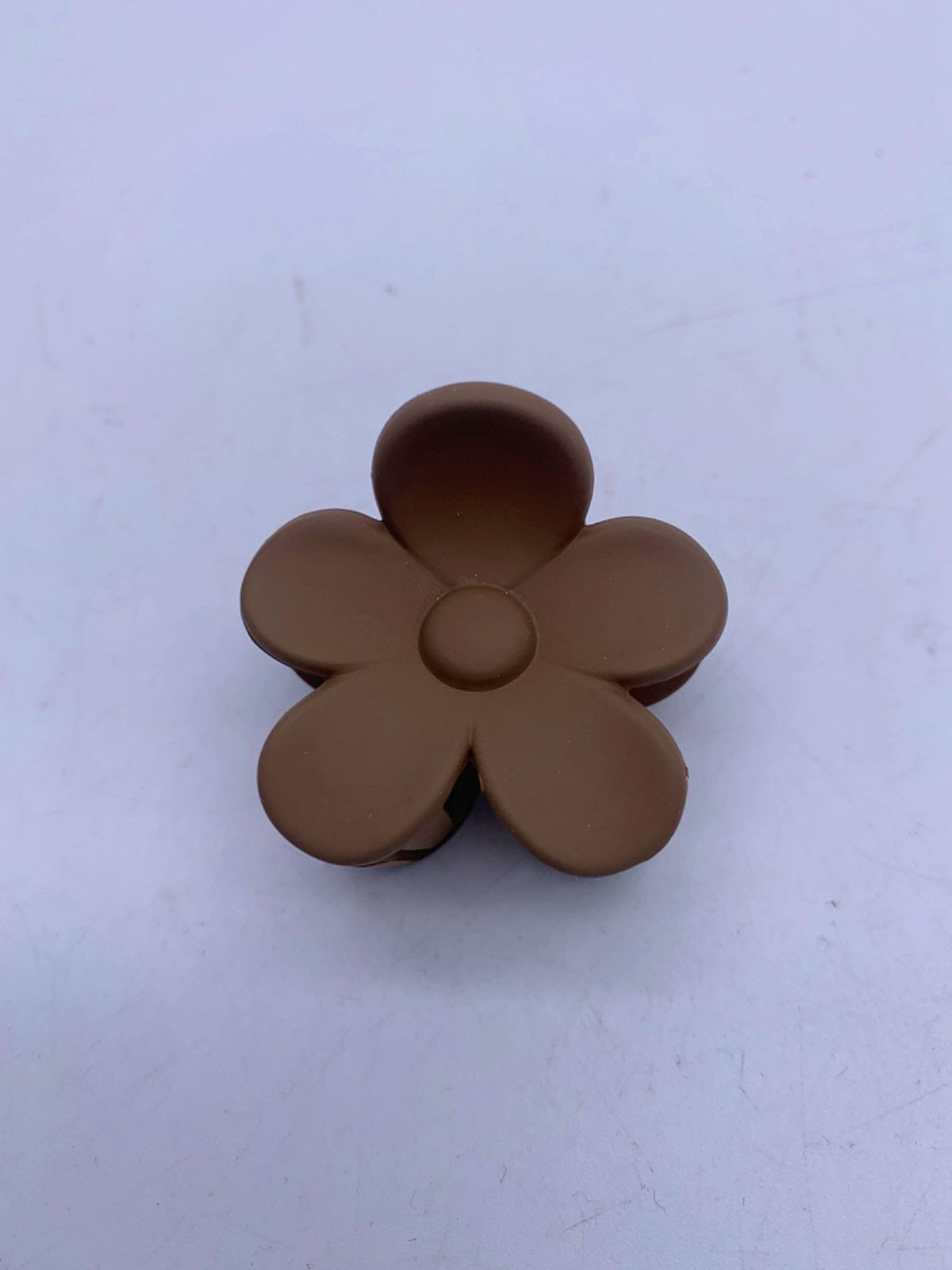 Brown Flower Hair Clip One Size