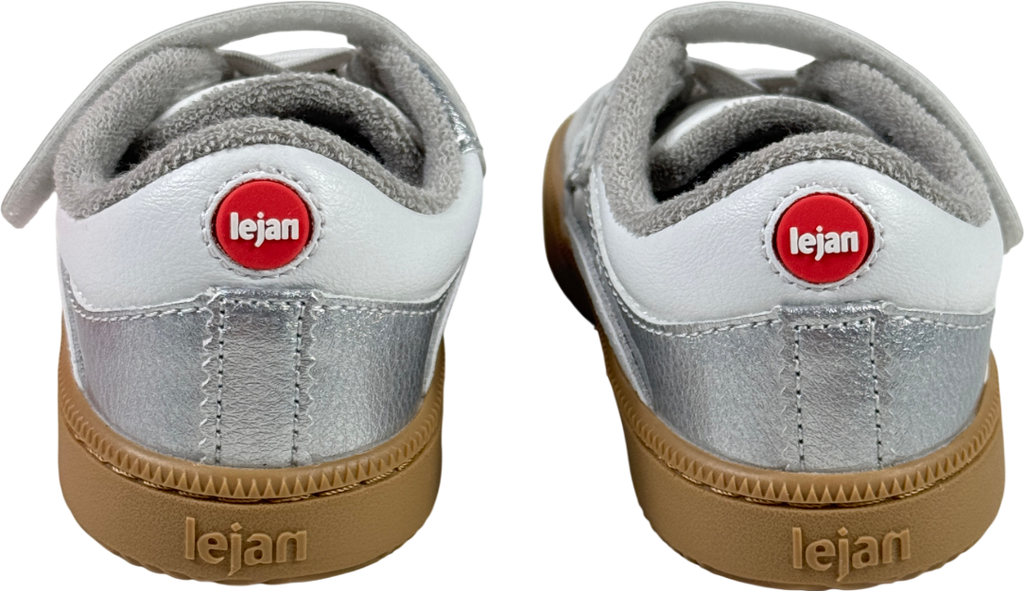 Lejan Metallic One Silver Podiatrist Approved Trainers UK 8.5 EU 26 👼