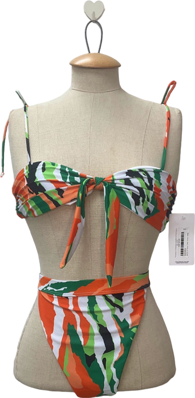 MISSPAP Multicolour X MissJoslin Bikini Set UK 8