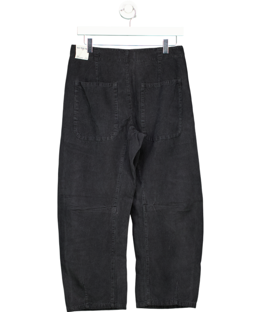 Free People Black We The Free Osaka Mid-rise Barrel Cord Jeans W26