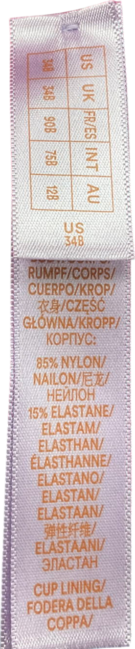 Savage X fenty Pink See Thru U Unlined Balconette Bra UK 34B