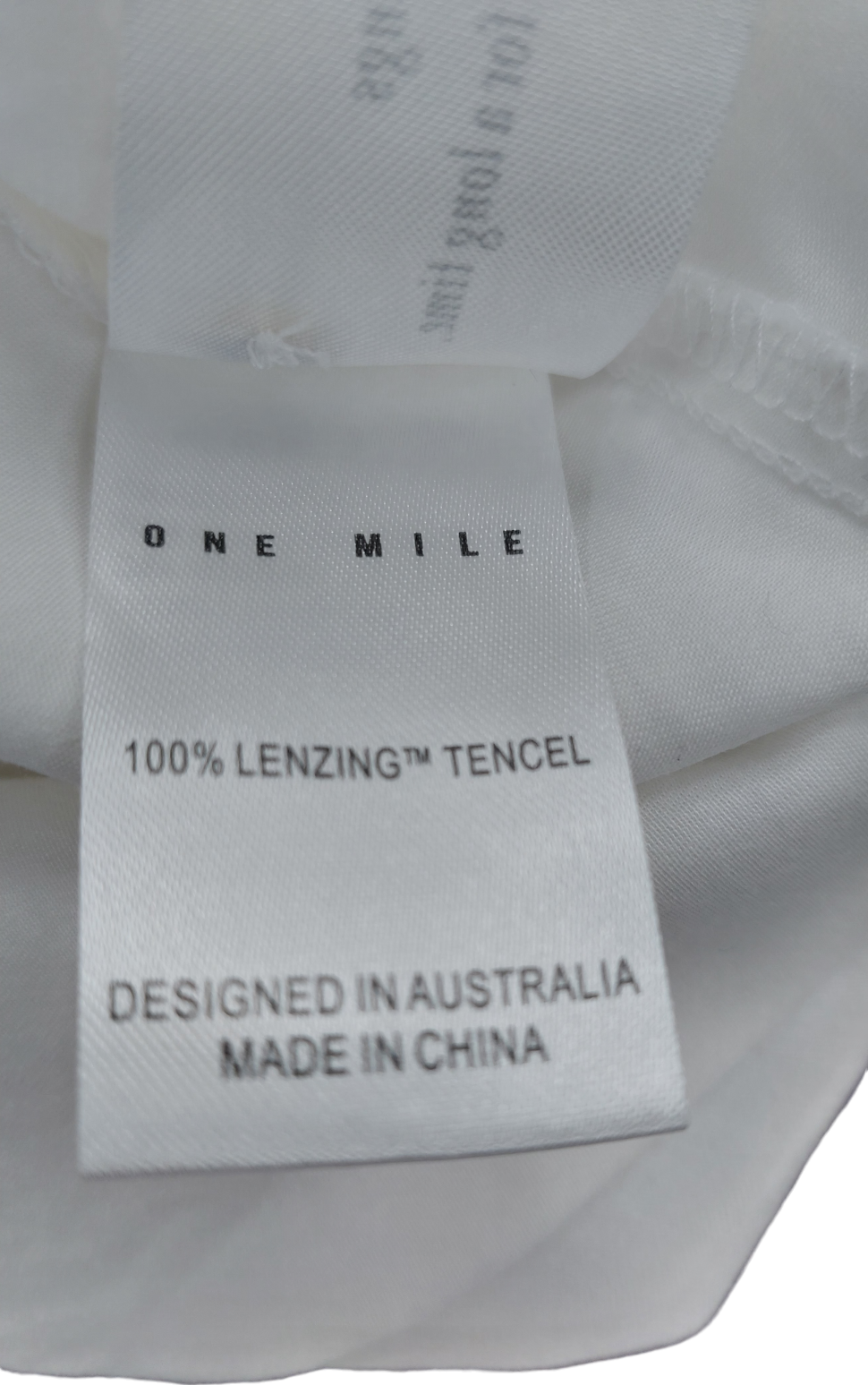 One Mile White Relaxed Shirt UK M