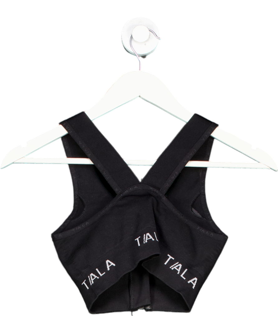 T/ala Black Ixia Court Seamless Sports Bra UK XS