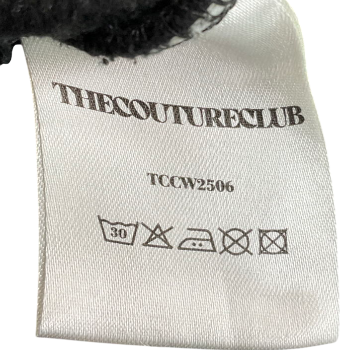 The Couture Club Black Ctre Sweatshirt & Relaxed Joggers UK 10
