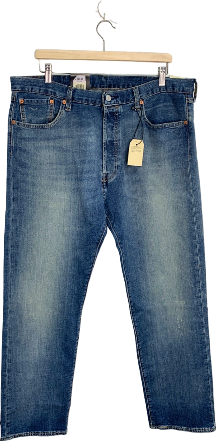 Levi's Blue 501 Original Stretch Jeans W 38 L 32